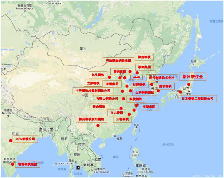 鋼鐵生產商全球分布-亞洲.jpg